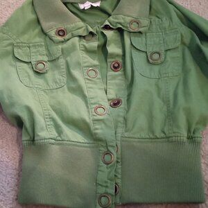 Green Short Sleeve Jacket